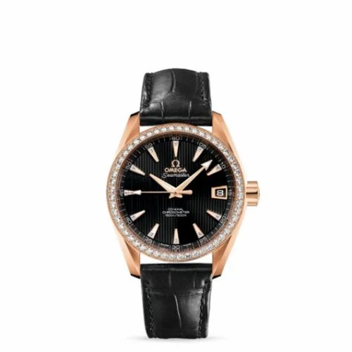 Omega Seamaster Aqua Terra 150M Co-Axial 38.5 Red Gold / Diamond / Black 231.58.39.21.51.001 (23158392151001)